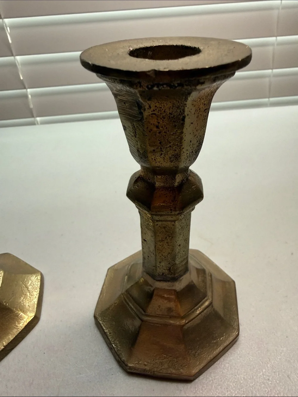 Vintage Brass Candlestick Pair - Gold Home Accents